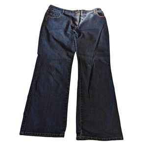 Contrast sz14 dark wash bootcut jeans EUC